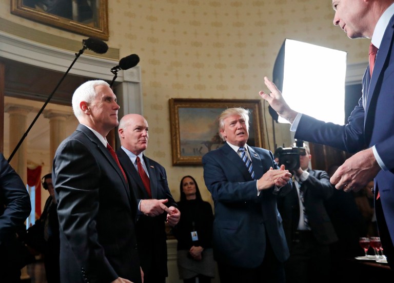 According to a CNN report released Thursday, the FBI refused the White House's request to publicly deny media reports that campaign officials spoke with Russia. (AP Photo/Alex Brandon)