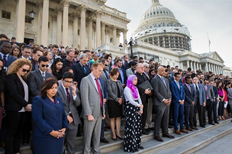 House and Senate Democrats plan to force votes on legislation to ban people on the terror watch list from purchasing weapons. (AP Photo)