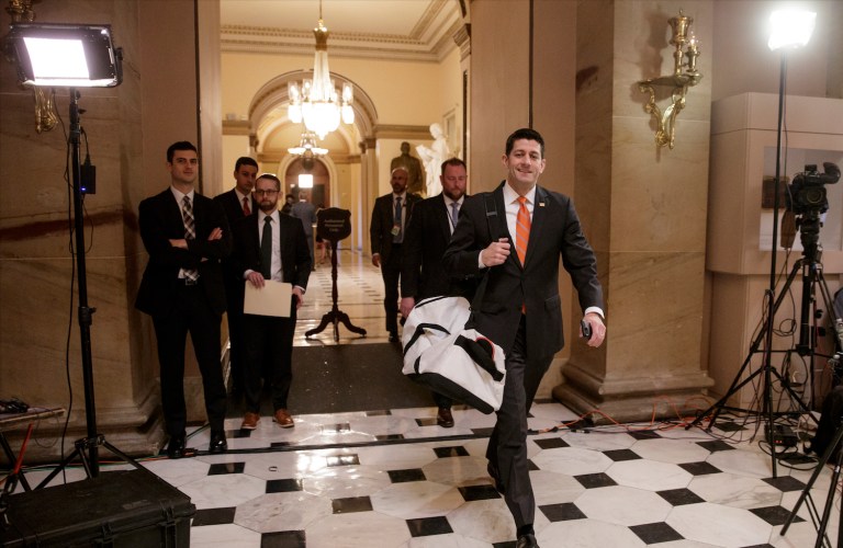 Needlessly rushing policy has become the ignominious hallmark of the two-month-old Republican government. (AP Photo/J. Scott Applewhite)