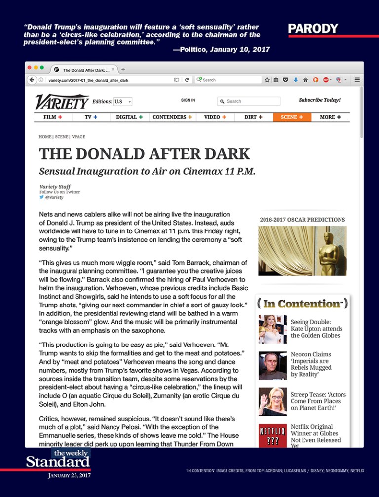 Sensual Inauguration