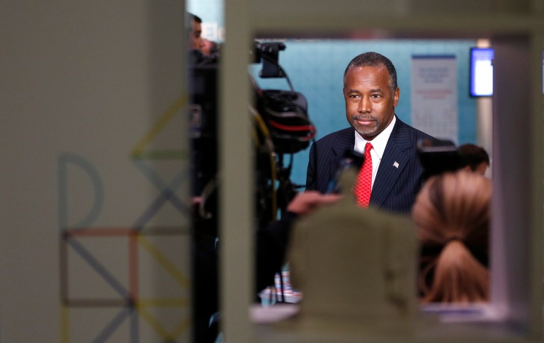 President-elect Trump announced early Monday his intention to appoint Dr. Ben Carson to lead the housing department. (AP Photo/John Locher)