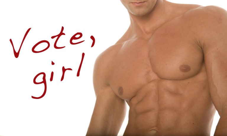 Cosmo, where baby oil meets the ballot box. (iStock)