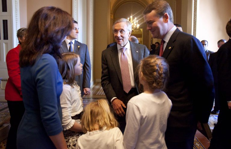 Sen. Michael Bennet, D-Colo., is considered vulnerable and Democrats will have to defend Senate Minority Leader Harry Reid's seat in Nevada. (AP Photo)Â 