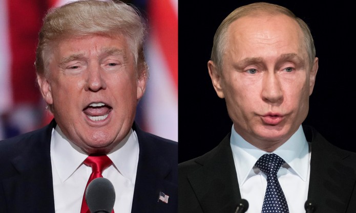 A Putin spokesman said that Trump and the Russian president should "meet each other and exchange views" in order to build a relationship between the two nations. (AP Photos)