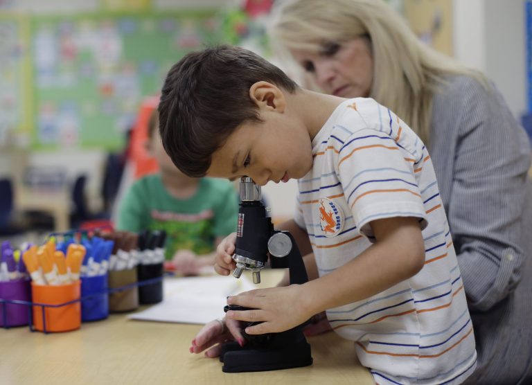 There seems to be a disconnect between how people view their local schools and schools nationwide. (AP Photo/Eric Gay, File)