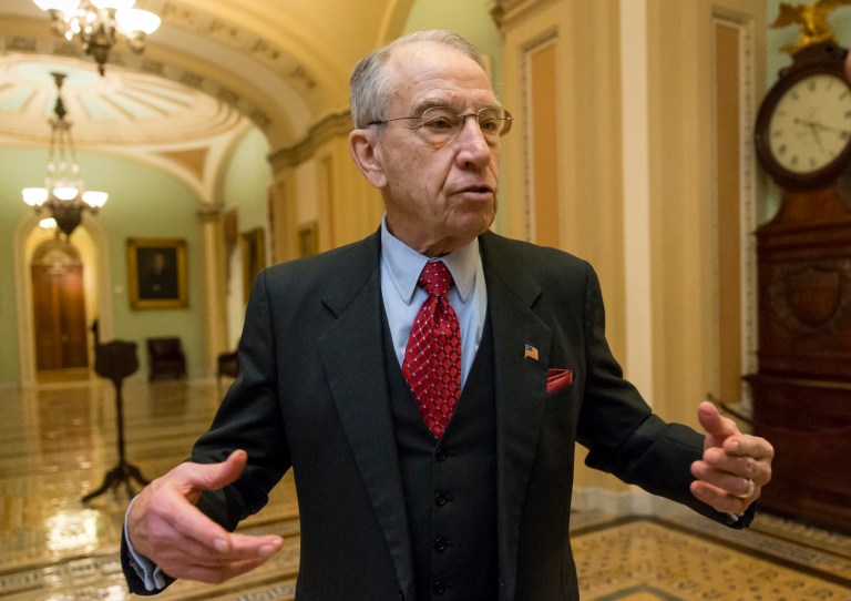 Sen. Charles Grassley, R-Iowa, wants wind energy research funded at the same level as this year. (AP Photo/J. Scott Applewhite)