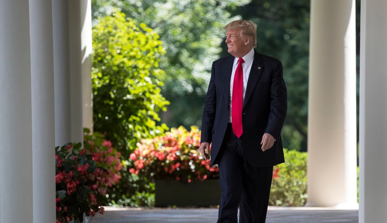 The trio will also be joined by Anthony Scaramucci, the incoming White House communications director. (AP Photo/Carolyn Kaster)