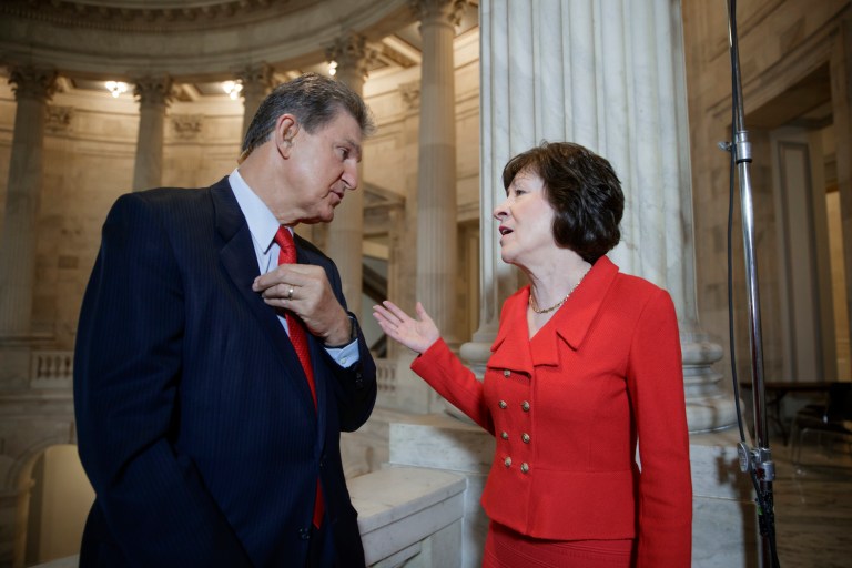 The centrist Republican from Maine said she was upset that an aging committee hearing was blocked by Democrats. (AP Photo/J. Scott Applewhite)