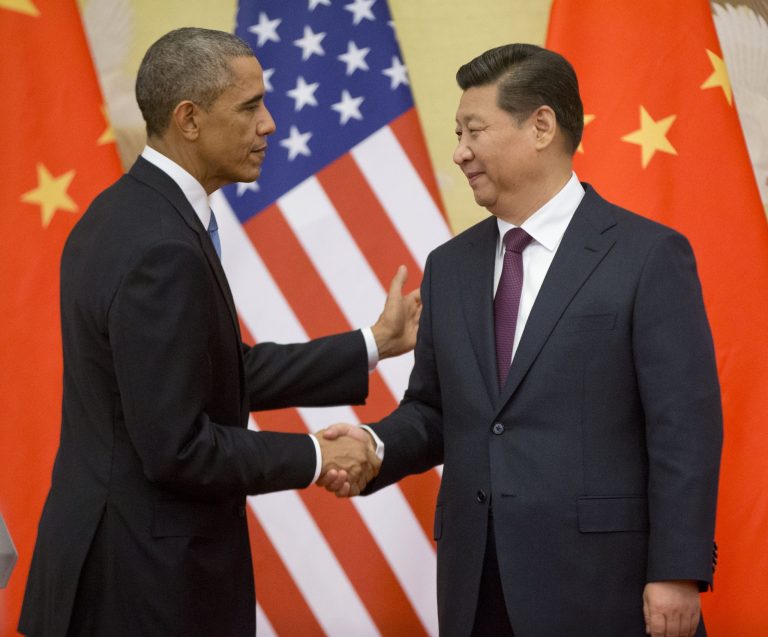 President Obama and Chinese President Xi Jinping agreed Wednesday to develop a code of conduct for military encounters between the two countries' forces. (AP Photo)