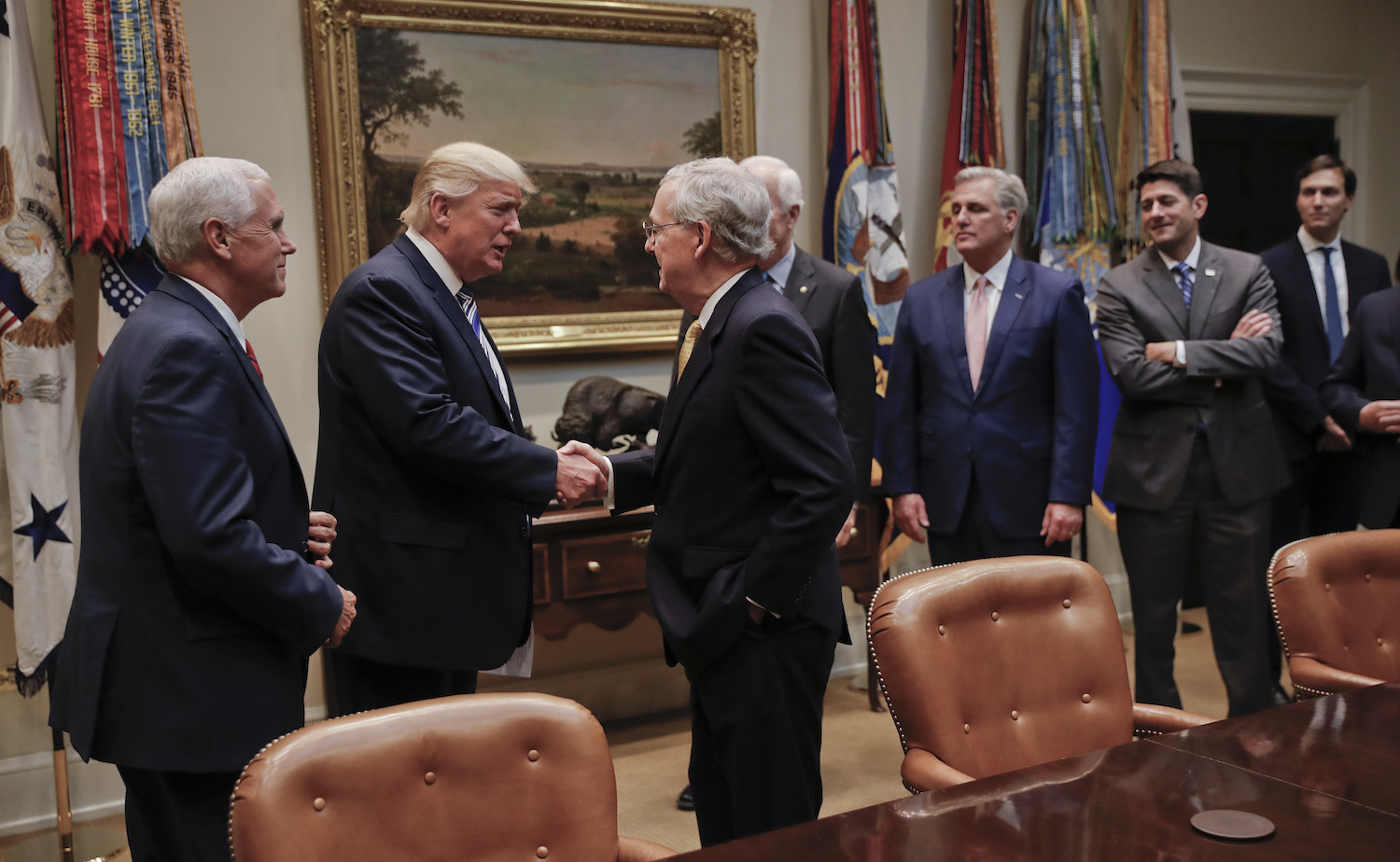 Republican leaders boast ‘good productive meeting’ with Trump