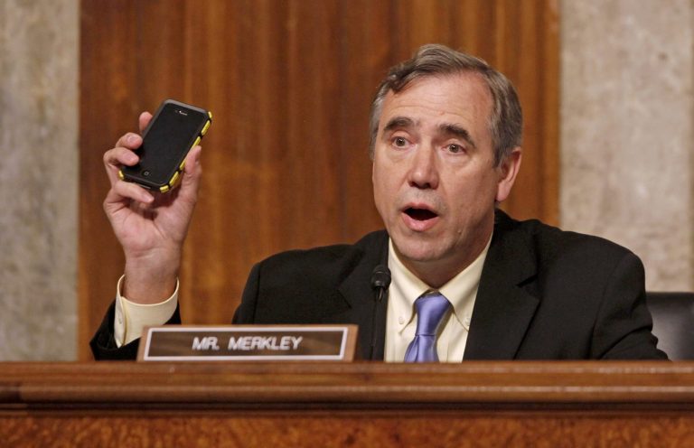 Sen. Jeff Merkley, D-Ore., said Wednesday that he was not concerned about the precedent that Democrats would create by using the so-called nuclear option to limit filibusters. (AP/Charles Dharapak)