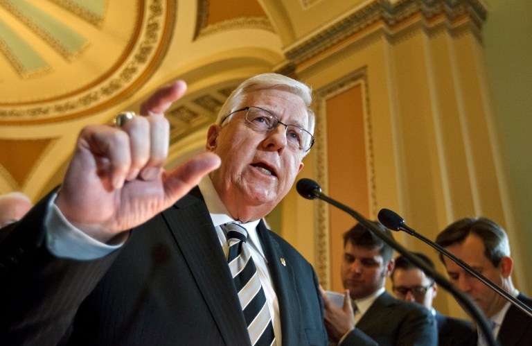 The effort, led by Senate Budget Committee Chairman Mike Enzi and bipartisan interlocutors, is not an attempt to reach a grand bargain or solve any of the fiscal problems that face the country. (AP Photo/J. Scott Applewhite)