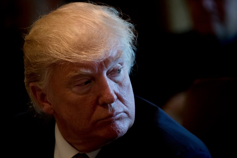 In his announcement of the articles of impeachment Monday, Rep. Sherman acknowledged that it is a slim-to-none chance that the president will be impeached by a Republican-led House. (AP Photo/Andrew Harnik)