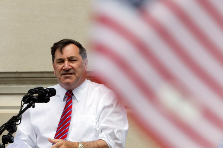 With each vote, Donnelly has provided a playbook for Democrats trying to survive a Trump presidency. (AP Photo/AJ Mast)