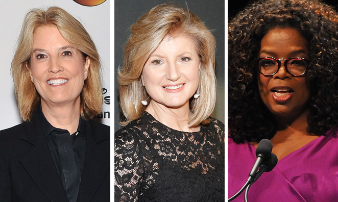 Fox News anchor Greta Van Susteren, Huffington Post founder Arianna Huffington and media mogul Oprah Winfrey all made Forbes' annual 