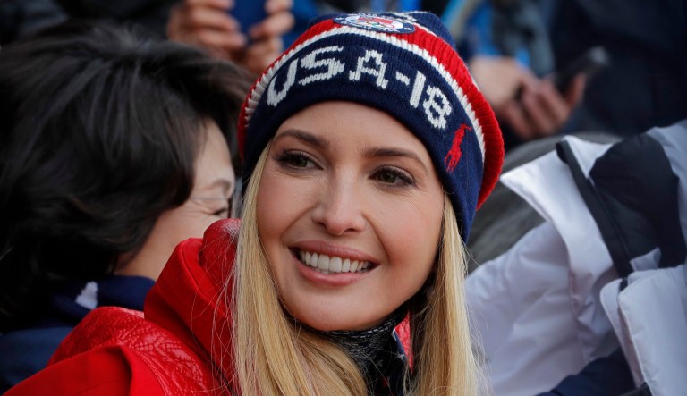 Ivanka Trump, daughter of President Trump and a White House adviser, attended the closing of the 2018 Winter Olympics in Pyeongchang, South Korea. (Eric Gaillard/Reuters via AP)