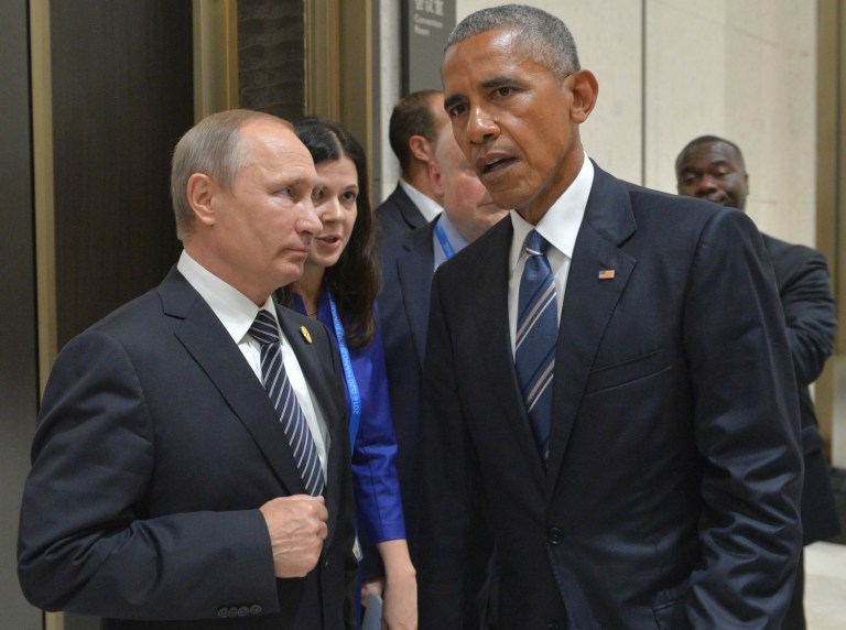 Russia managed to hit the U.S. on several diplomatic and strategic fronts on Friday. (Alexei Druzhinin/Sputnik, Kremlin Pool Photo via AP)