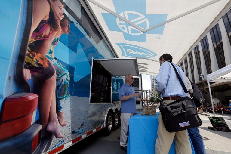 Blue Cross Blue Shield of Arizona requested a 65 percent increase for 2017, the biggest in the state. (AP Photo/Gerry Broome, File)