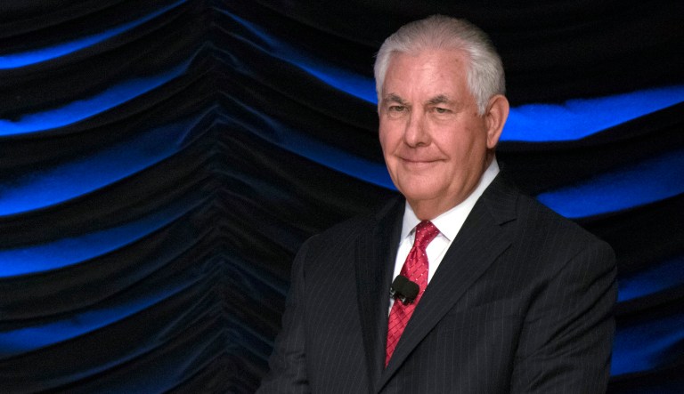 President Trump's team hopes the negative attention on Secretary of State Rex Tillerson will pressure him to 