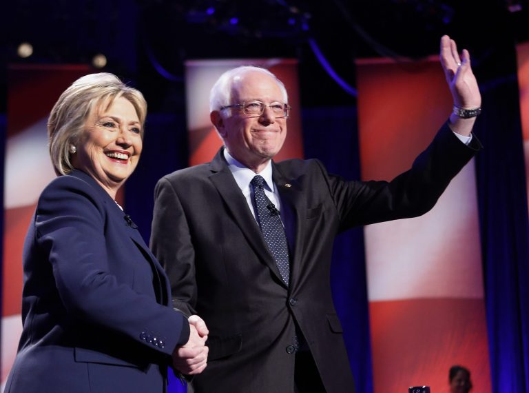 Democratic presidential candidate Bernie Sanders now leads rival Hillary Clinton in Colorado by a large margin, according to a poll released Friday. (AP Photo/Jim Cole)