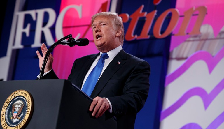 President Trump added that even though he is taking another route to repeal the healthcare law, 
