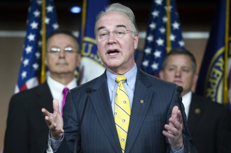 House Budget Committee Chairman Rep. Tom Price, R-Ga., on Tuesday unveiled a plan to repeal President Obama's healthcare law and replace it with an alternative. (AP Photo)