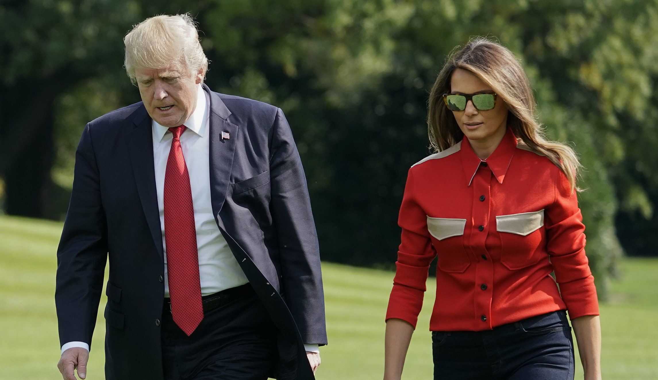 First lady Melania Trump will accompany her husband to Florida on Thursday
