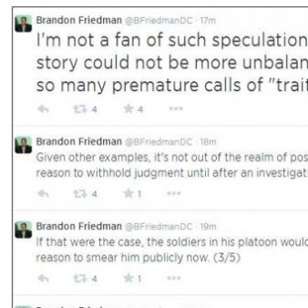 Obama Admin Official: What if Bergdahl’s Platoon Mates Were ‘Psychopaths’?