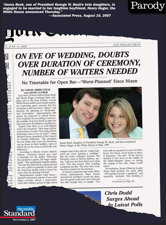 The Next White House Wedding