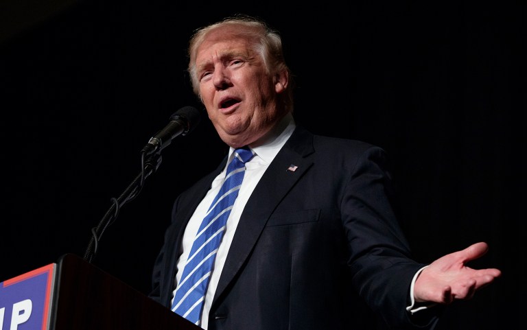 A top RNC official suggested that Donald Trump should keep his eye on Hillary Clinton rather than commenting on embattled GOP senators' races. (AP Photo/Evan Vucci)