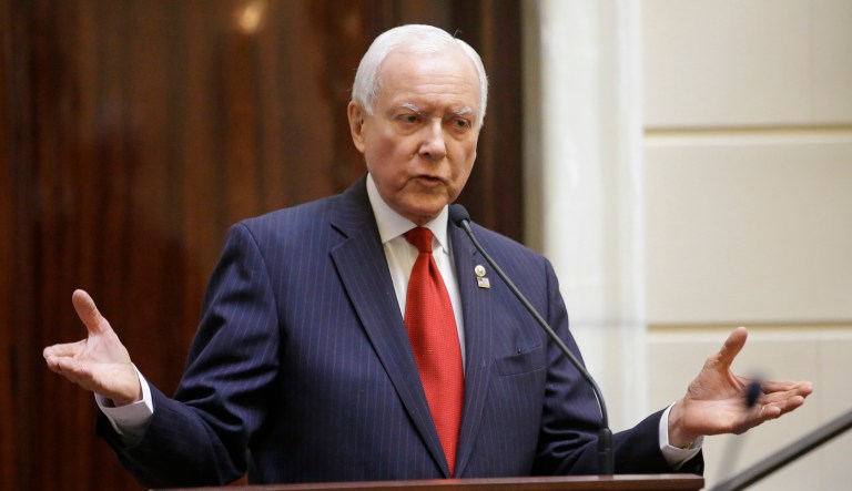 After Sen. Orrin Hatch announced his retirement on Tuesday, some of his fellow Republicans in the Senate praised him on Twitter for his long tenure in the upper chamber. (AP Photo/Rick Bowmer)
