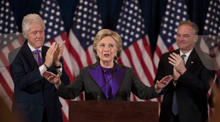 The 2016 presidential candidate won the popular vote by nearly 3 million votes but the loss in pivotal states like Pennsylvania, Wisconsin, and Michigan cost her the Electoral College and thus, the presidency. (AP Photo/Matt Rourke)