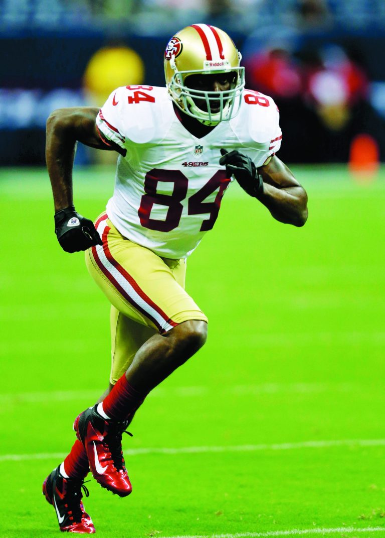 David J Phillip/AP
San Francisco receiver Randy Moss tallied 22 first downs and three touchdowns this season.