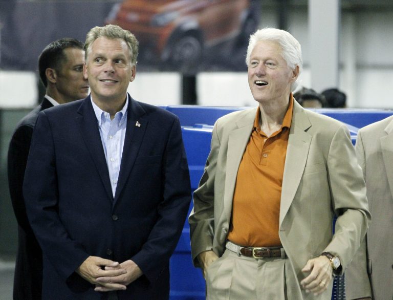 The Clinton family are close friends of Virginia gubernatorial candidateÃÂ Terry McAuliffe. (AP File)