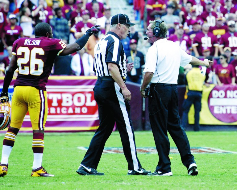 Jennifer Milbrett/The Washington Examiner
The officials union and the NFL announced a tentative eight-year contract around midnight on Wednesday, ending the need for replacement referees.