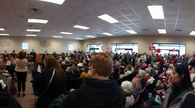 Hundreds of activists crashed a 