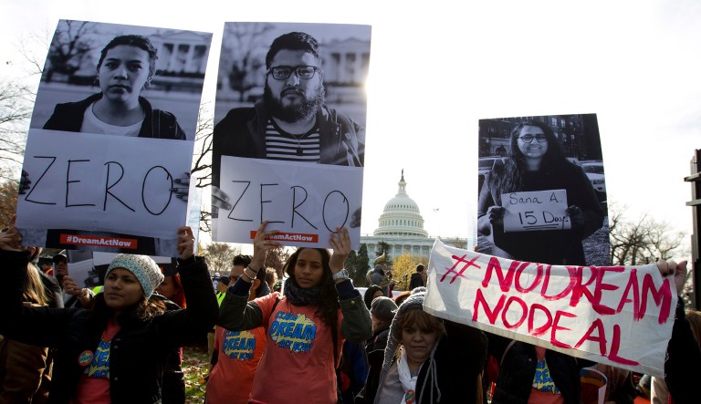 Many Democrats in Congress supported a spending bill in order to avoid a government shutdown, planning to take up the task of negotiating DACA protections only weeks later in January. The delay was enough to rankle hardline liberal immigration activists. (AP Photo/Jose Luis Magana)