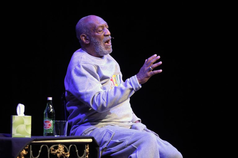 Comedian Bill Cosby performs during a show at the Maxwell C. King Center for the Performing Arts in Melbourne, Fla., Friday, Nov. 21, 2014.(AP Photo/Phelan M. Ebenhack)