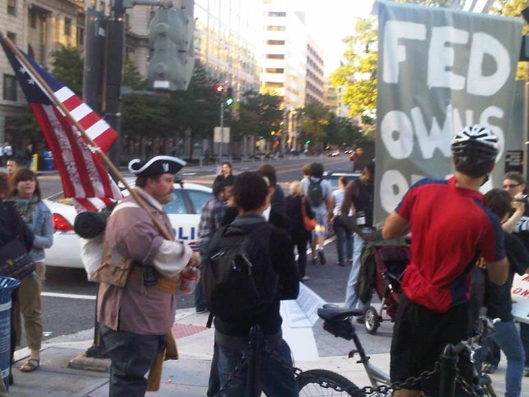 Occupiers head to Fed, TeaPartier joins?
