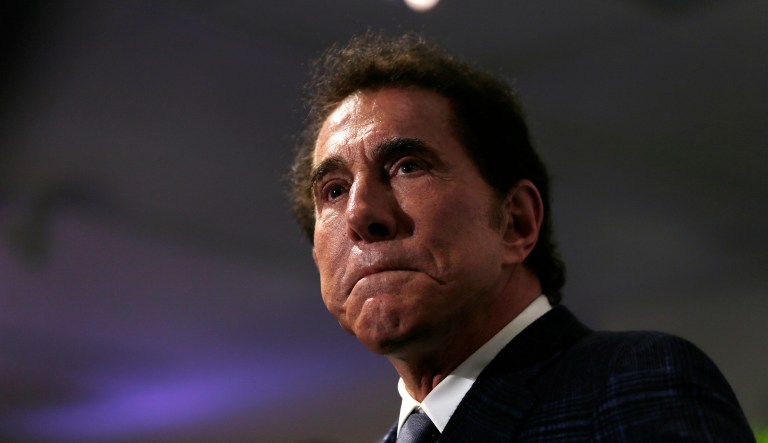 Casino mogul Steve Wynn is resigning from his post as Republican National Committee finance chair after allegations that he had sexually harassed several of his employees. (AP Photo/Charles Krupa)