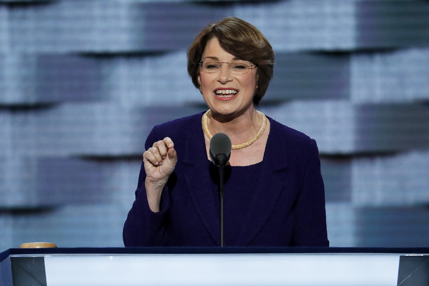 Klobuchar praises Clinton record against human trafficking