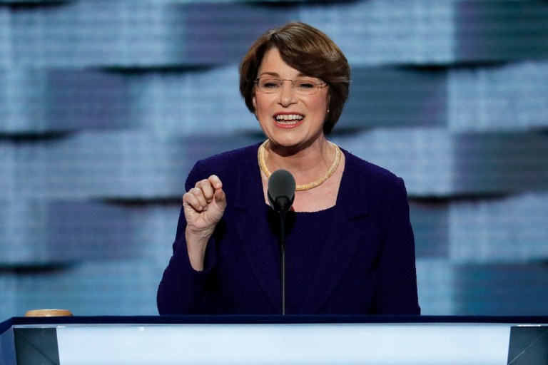 Minnesota Sen. Amy Klobuchar focused on ISIS in the context of human trafficking. (AP Photo/J. Scott Applewhite)