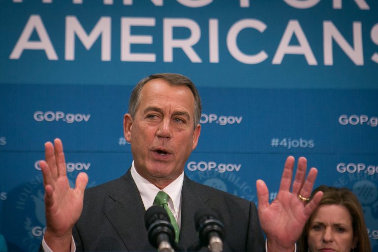 House Speaker John Boehner urged Republican colleagues to remain flexible in negotiations to avert a potential governmental shutdown.