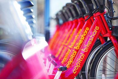 Capital Bikeshare bicycles. (Examiner file photo)