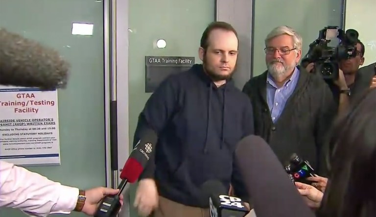 Joshua Boyle, who was held captive by the Taliban along with his American wife and children, now faces 15 criminal charges in Ottawa.
			(screengrab)