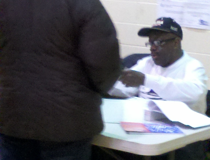 Election Judge Wears Obama Cap While Checking in Voters in Obama’s Chicago Ward