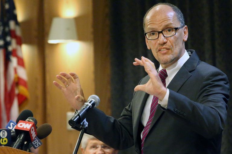 Labor Secretary Tom Perez told a House panel Wednesday that the White House's proposed new overtime rule would be released sometime in the next few months. (AP Photo)