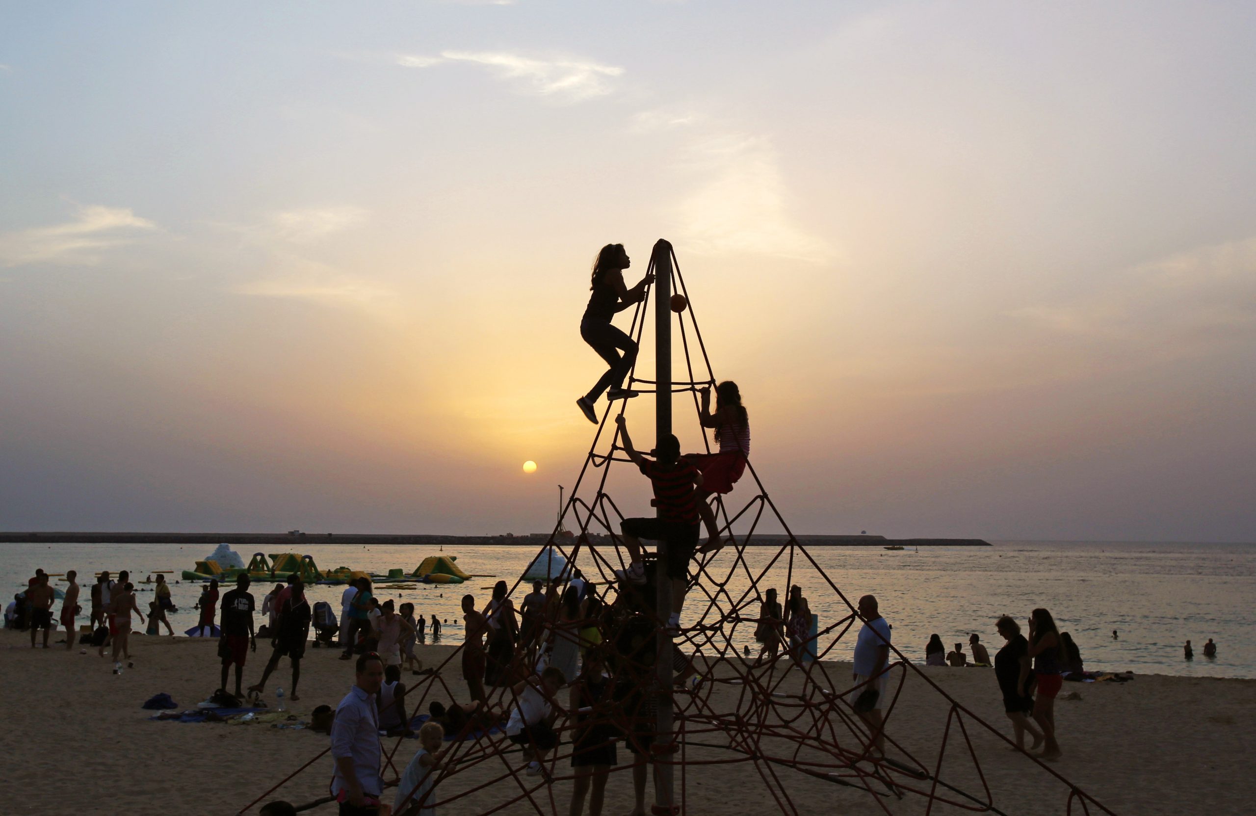 Hip beach in Dubai attracts all walks of life
