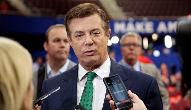 Paul Manafort, President Trump's former campaign chairman, is changing the legal team representing him in the special counsel's investigation. (AP Photo/Matt Rourke)