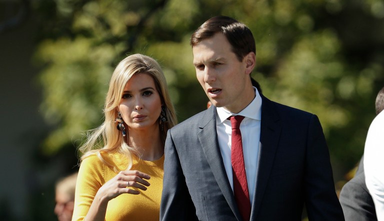 Between the loss of Josh Raffel, Hope Hicks, and Jared Kushner's security clearance, the couple is ending their week in far worse shape than when it started. (AP Photo/Pablo Martinez Monsivais)
